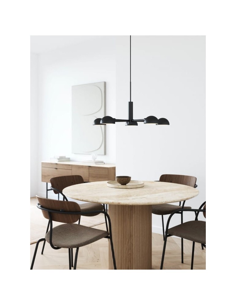 DFTP by NORDLUX Lampa wisząca NOMI 5xE14 8W Metal Czarny DFTP by NORDLUX Lampa wisząca NOMI 5xE14 8W Metal Czarny
