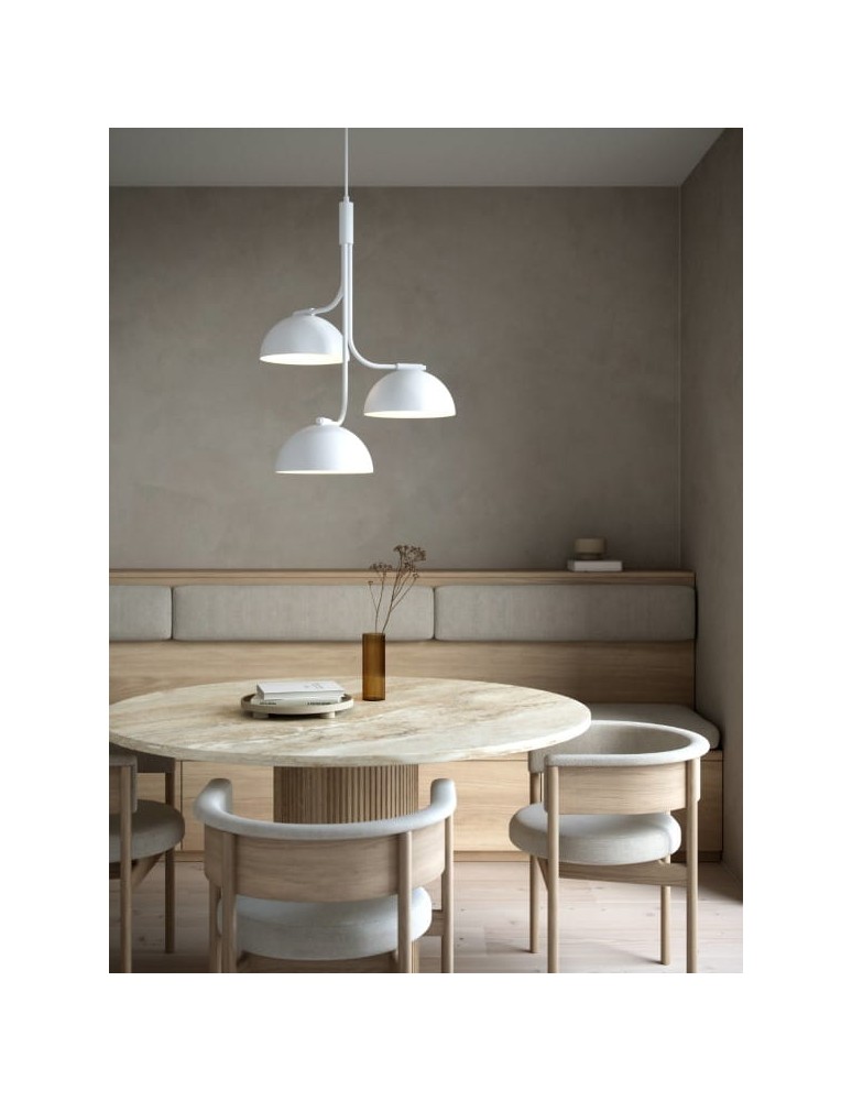 DFTP by NORDLUX Lampa wisząca TULLIO 3xE14 25W Metal Biały DFTP by NORDLUX Lampa wisząca TULLIO 3xE14 25W Metal Biały