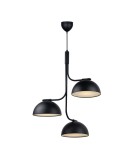 Żyrandole w stylu skandynawskim - DFTP by NORDLUX Lampa wisząca TULLIO 3xE14 25W Metal Czarny - product 1