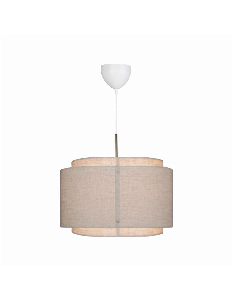 DFTP by NORDLUX Lampa wisząca TAKAI 1xE27 25W Tekstylia Beżowy