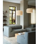 Lampy wiszące w stylu skandynawskim - DFTP by NORDLUX Lampa wisząca TAKAI 1xE27 25W Tekstylia Beżowy - product 3