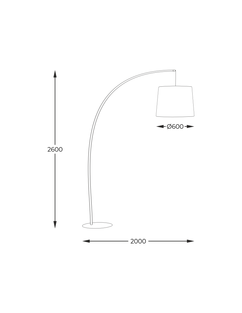 Lampy podłogowe łamane - Zuma Line Mangri Lampa Podłogowa Biała Czarny / Biały 3060 - produkt kolory-swiatla.pl 2