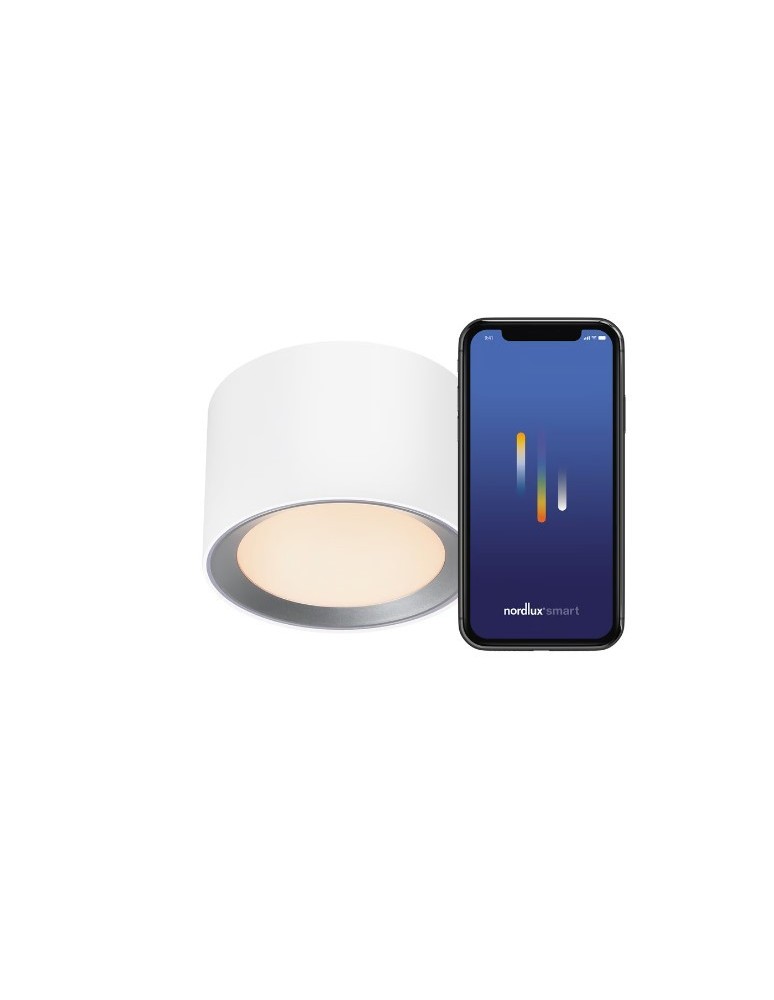 NORDLUX Lampa sufitowa LandonSmar 1xLED Metal Biały 2110840101 NORDLUX Lampa sufitowa LandonSmar 1xLED Metal Biały 2110840101