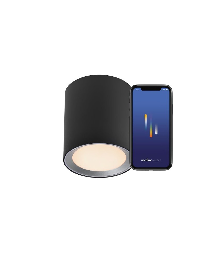NORDLUX Lampa sufitowa LandonSmar 1xLED  Metal Czarny 2110850103