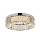 Lampy sufitowe z kryształami - Azzardo SPARK Sufitowa 40 DIMM CH Chrom/Transparentny 1xLED Opcja Ściemniania AZ5783 - product 1