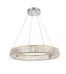 Lampy wiszące glamour - Azzardo SPARK Wisząca 60 DIMM CH Chrom/Transparentny 1xLED Opcja Ściemniania AZ5789 - product 1