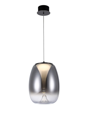 Azzardo PAMELA 27 BK CHROME Dymiony/Czarny Chrom 1xLED LED wisząca AZ5826