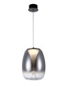 Azzardo PAMELA 27 BK CHROME Dymiony/Czarny Chrom 1xLED LED wisząca AZ5826