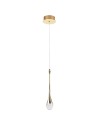 Azzardo DALMA 1 GO Złoty Połysk/Transparentny 1xLED Wisząca AZ6006