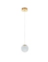 Azzardo EDEM 1 GO Złoty Połysk/Transparentny 1xLED Wisząca AZ6016