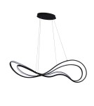 Lampy wiszące LED - Azzardo TWIST Wisząca 3-STEP DIMM BK Czarny Mat 1xLED 3 Tryby Jasności AZ5733 - product 1
