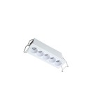Lampy podtynkowe LED - Azzardo TETRIX  5 GIPS 10W CCT DIMM WH Biały 1xLED Podtynkowa Przełącznik Zmiany Barwy Światła Opcja Ściemniania AZ6275 - product 1
