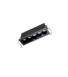 Lampy podtynkowe LED - Azzardo TETRIX 5 GIPS 10W CCT DIMM BK Czarny Mat 1xLED Podtynkowa Przełącznik Zmiany Barwy Światła Opcja Ściemniania AZ6276 - product 1