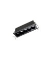 Azzardo TETRIS 5 GIPS 10W CCT DIMM BK Czarny Mat 1xLED Podtynkowa Przełącznik Zmiany Barwy Światła Opcja Ściemniania AZ6276