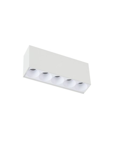 Azzardo TETRIS 5 10W CCT DIMM WH Biały 1xLED Natynkowa Przełącznik Zmiany Barwy Światła Opcja Ściemniania AZ6279