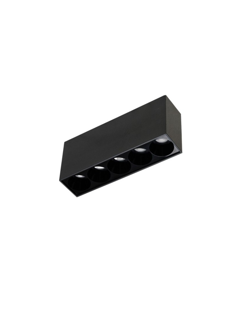Azzardo TETRIS 5 10W CCT DIMM BK Czarny Mat 1xLED Natynkowa Przełącznik Zmiany Barwy Światła Opcja Ściemniania AZ6280