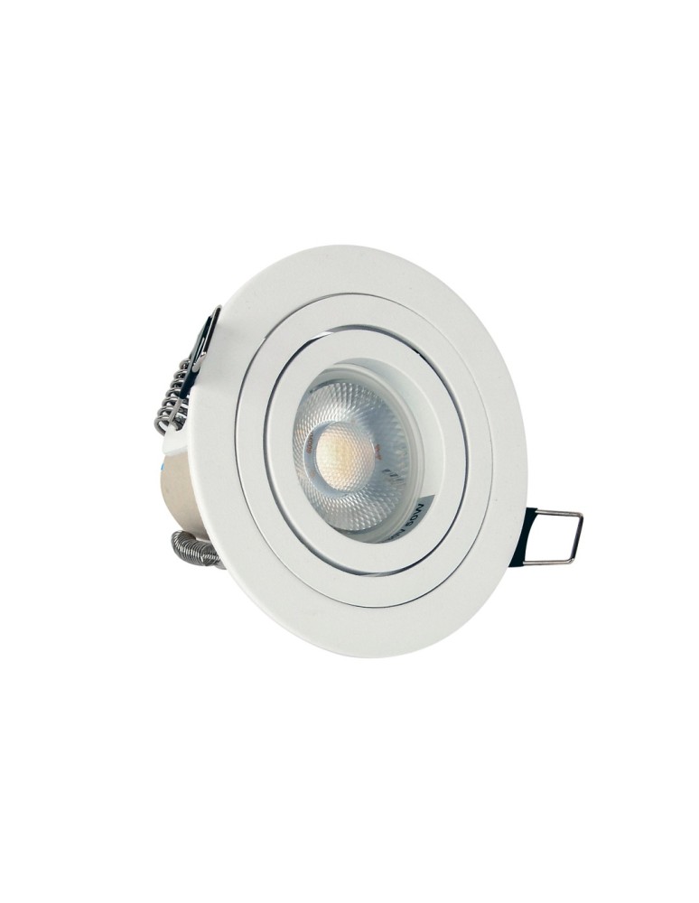 YASKR Oczko Halo 1xGU10 białe RL0103-WH Biały YASKR Oczko Halo 1xGU10 białe RL0103-WH Biały