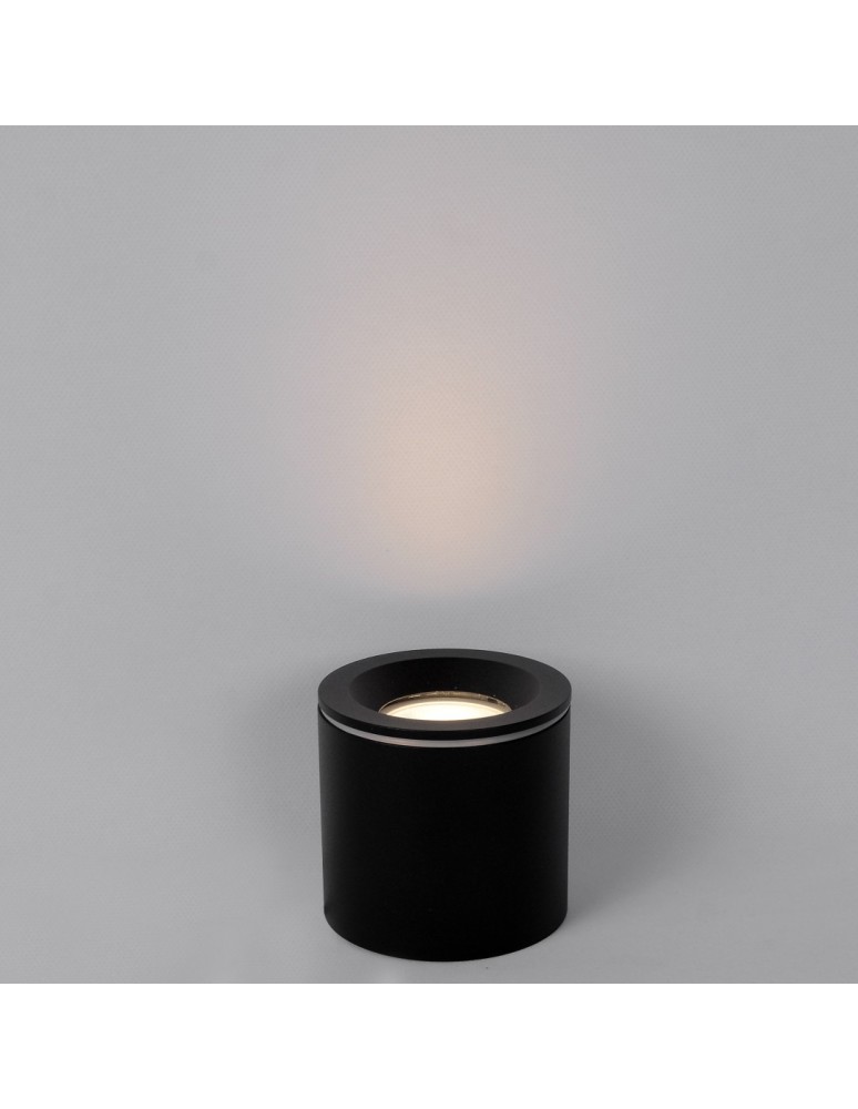 YASKR Tubka Luna 1xGU10 czarna IP65 CL0103-BK  Czarny