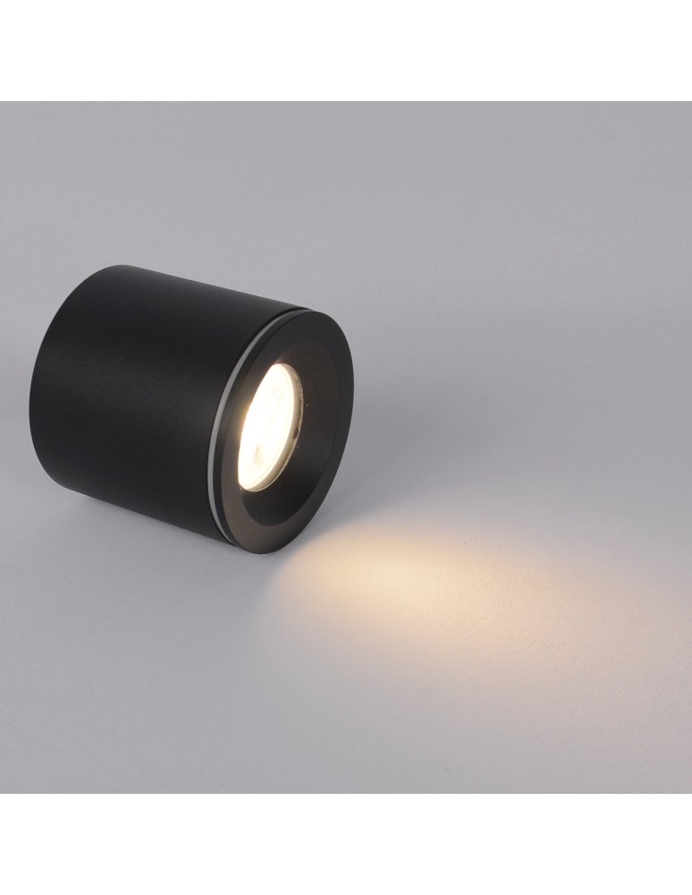 YASKR Tubka Luna 1xGU10 czarna IP65 CL0103-BK  Czarny