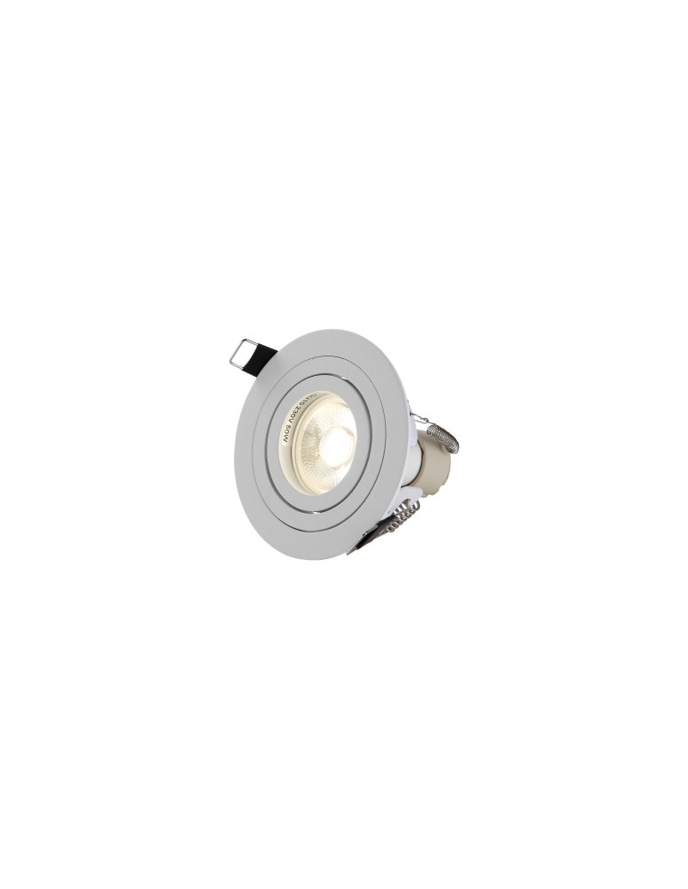 YASKR Oczko Halo 1xGU10 białe RL0103-WH Biały YASKR Oczko Halo 1xGU10 białe RL0103-WH Biały