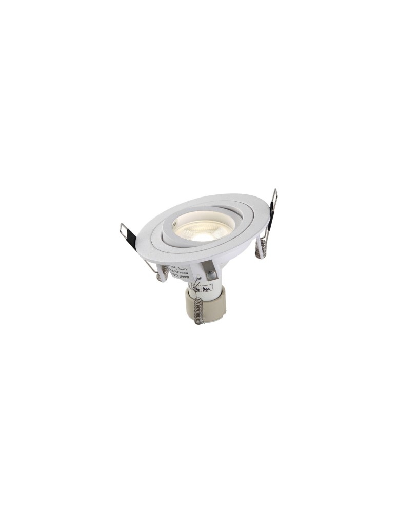 YASKR Oczko Halo 1xGU10 białe RL0103-WH Biały YASKR Oczko Halo 1xGU10 białe RL0103-WH Biały