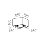 Lampy sufitowe - Aqform SQUARES mini 111x1 natynkowy 40110-0000-T8-PH - produkt 2