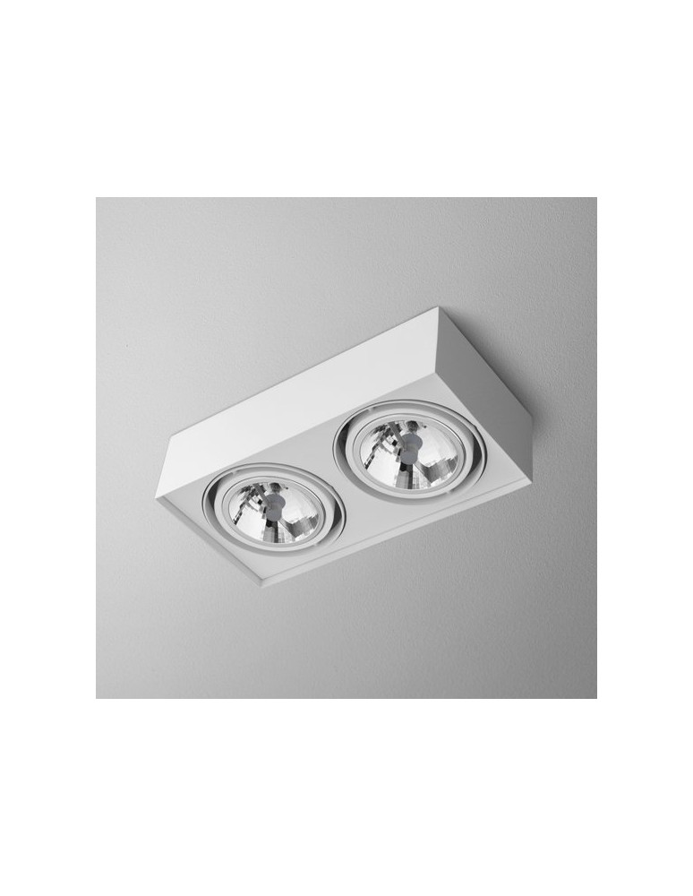Lampy sufitowe - Aqform SQUARES mini 111x2 natynkowy 40111-0000-T8-PH - produkt kolory-swiatla.pl 1