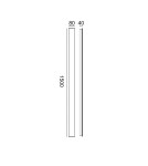 Kinkiety zewnętrzne - Italux Mutti 3K Zewnętrzna Ścienna Czarny piaskowany IP54 15xLED 36W 3000K OWL-2051-15-3K - product 2