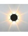 Italux Macba Zewnętrzna Ścienna Czarny piaskowany IP54 1xLED 8W 4000K OWL-6031-8-4K
