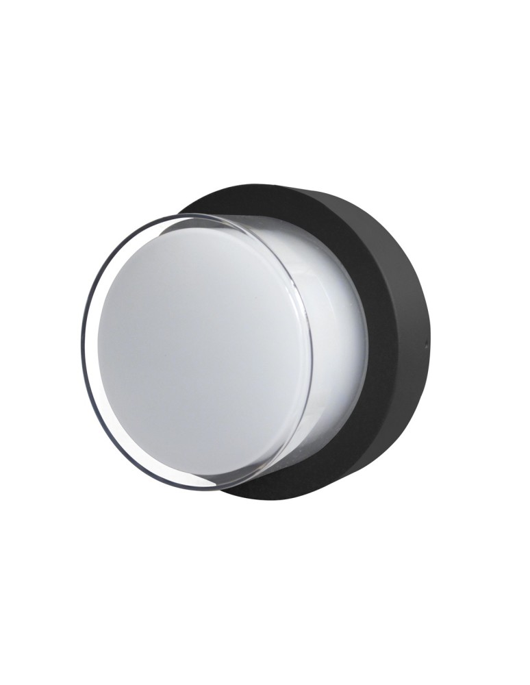 Italux Rosta Zewnętrzna Ścienna Czarny piaskowany IP54 1xLED 5W 4000k OWL-3062-S-4K