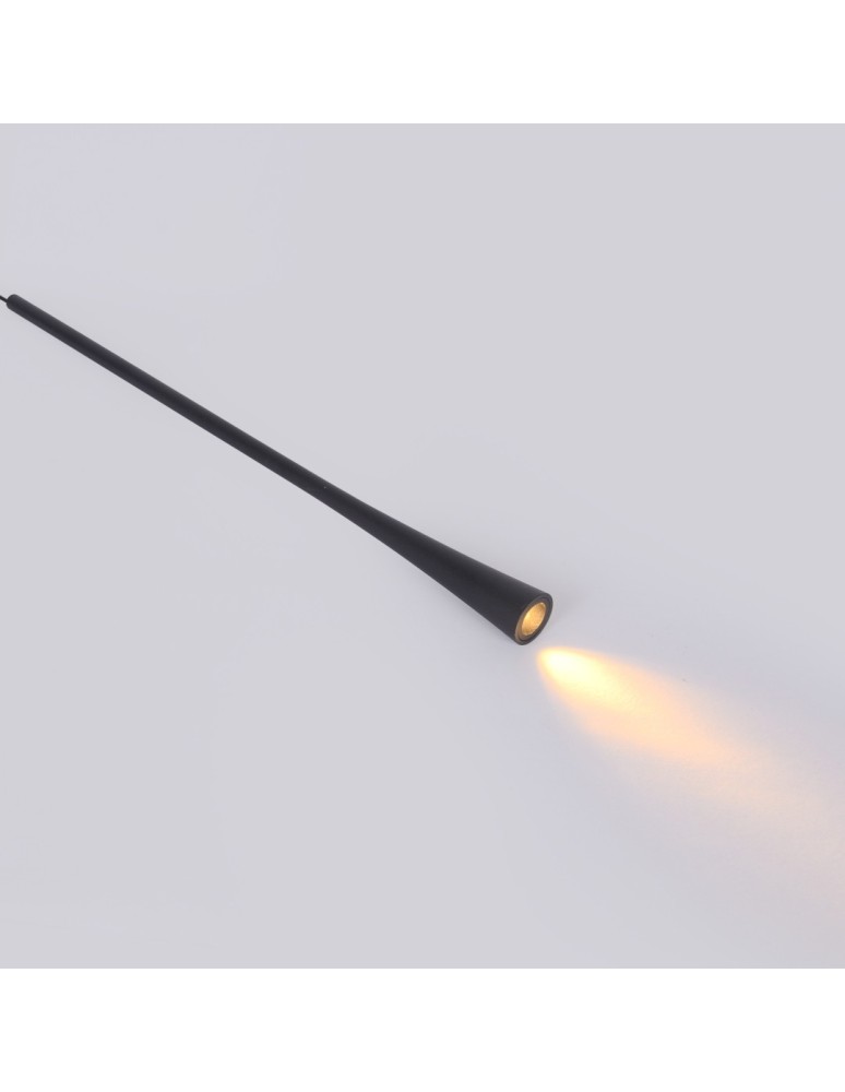 YASKR Lampa Wisząca Elysia 1xLED czarna PL0121-BK Czarny YASKR Lampa Wisząca Elysia 1xLED czarna PL0121-BK Czarny