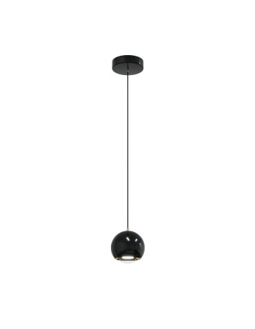 YASKR Lampa Wisząca Aurenia 1xLED czarna PL0122-CB  Czarny
