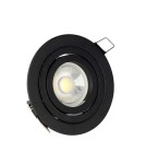 Lampy podtynkowe okrągłe - YASKR Oczko Halo 1xGU10 czarne RL0103-BK  Czarny - product 1