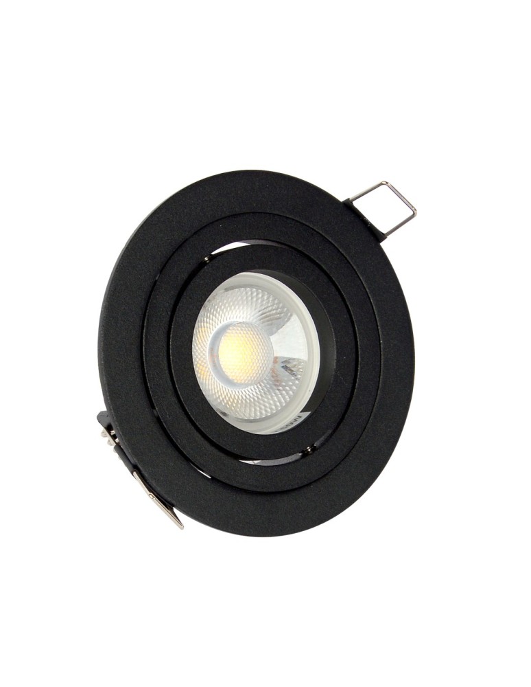 YASKR Oczko Halo 1xGU10 czarne RL0103-BK  Czarny