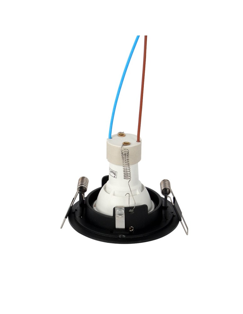 Lampy podtynkowe okrągłe - YASKR Oczko Halo 1xGU10 czarne RL0103-BK  Czarny - product kolory-swiatla.pl 3