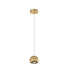 Lampy wiszące pojedyncze - YASKR Lampa Wisząca Aurenia 1xLED złota PL0122-GD  Złoty - product 1
