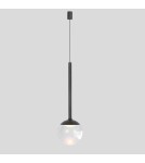 Lampy wiszące kule - YASKR Lampa Wisząca Orra 1xLED czarna IP44 PL0105-BK  Czarny - product 2