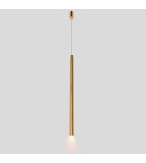 Lampy wiszące rurki - YASKR Lampa Wisząca Elin 1xLED złota IP44 PL0123-GD  Złoty - product 3