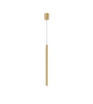 Lampy wiszące rurki - YASKR Lampa Wisząca Elin 1xLED złota IP44 PL0123-GD  Złoty - product 1