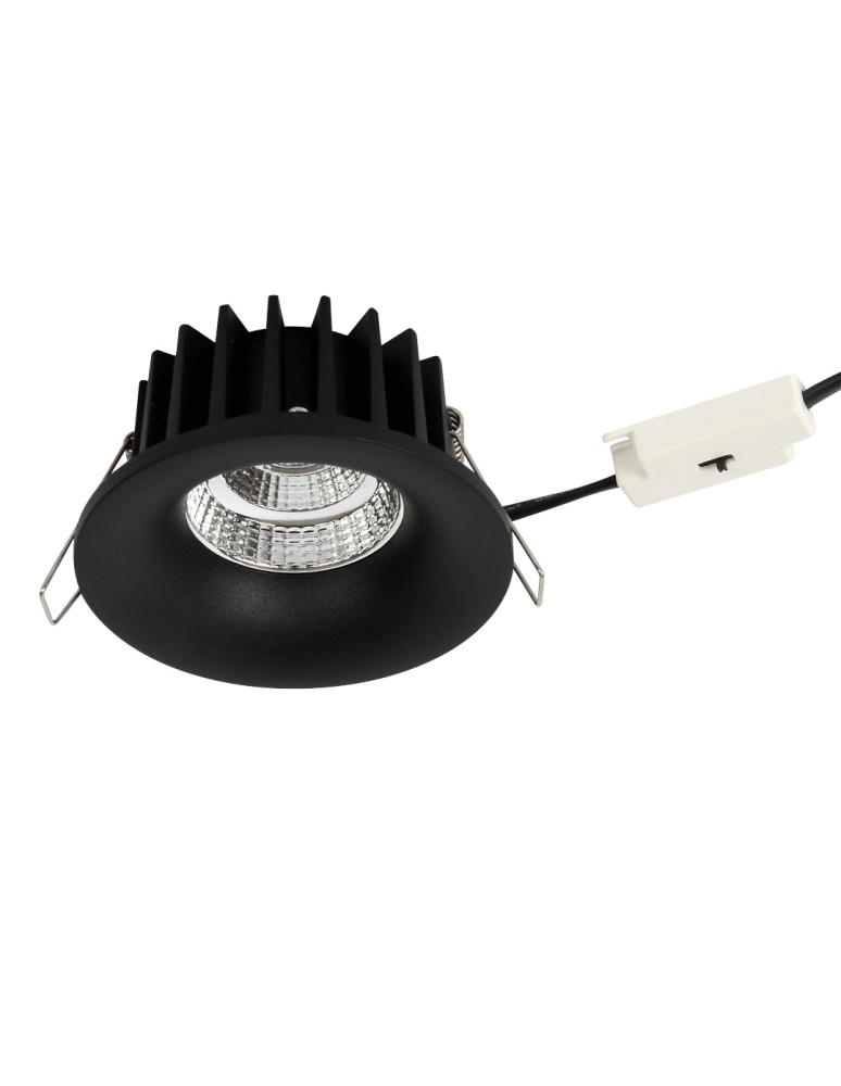 YASKR Oczko podtynkowe Cirro 1xLED czarne RL0104-CCT-BK  Czarny