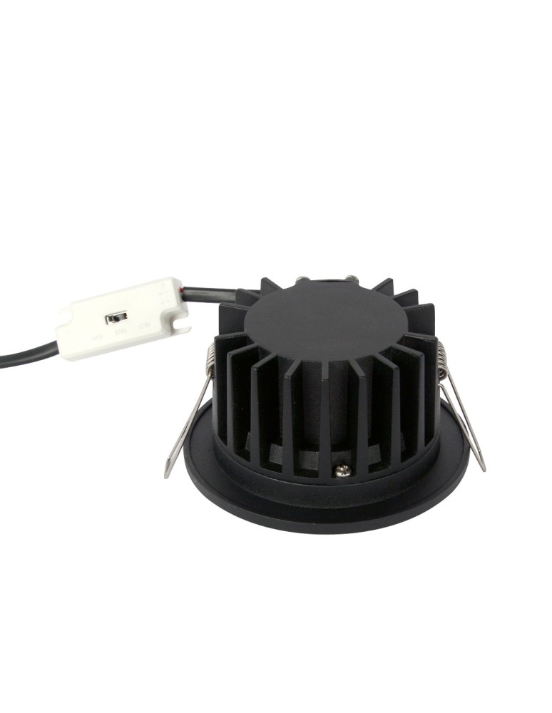 YASKR Oczko podtynkowe Cirro 1xLED czarne RL0104-CCT-BK  Czarny