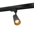 Lampy do szynoprzewodów 3 fazowych - YASKR Reflektor do szynoprzewdów 3F Luba 1xLED czarny TRA0103-BK 12.5 cm Czarny - product 5