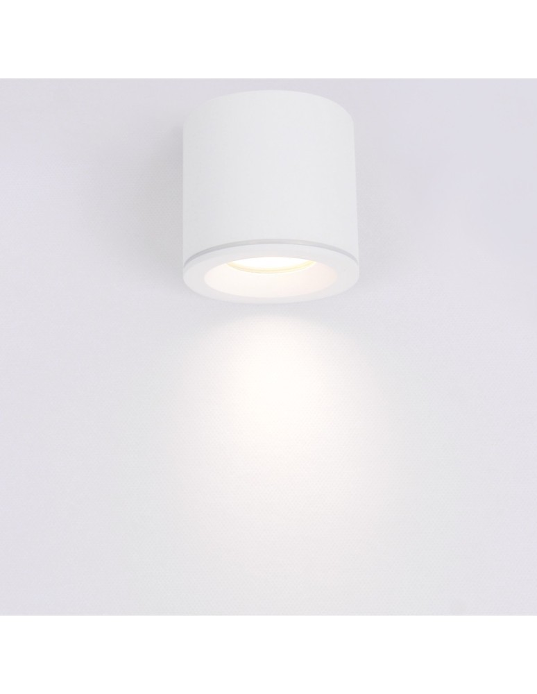 YASKR Tubka Luna 1xGU10 biała IP65 CL0103-WH Biały YASKR Tubka Luna 1xGU10 biała IP65 CL0103-WH Biały
