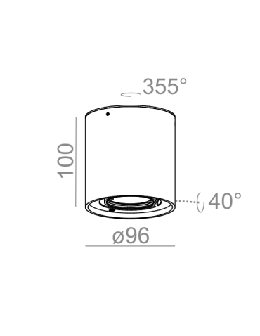 Aqform TUBA 50 230V natynkowy 45921-0000-U8-PH - produkt 2