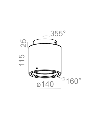 Aqform TUBA distance 111x1 natynkowa 45603-0000-T8-PH - produkt 2