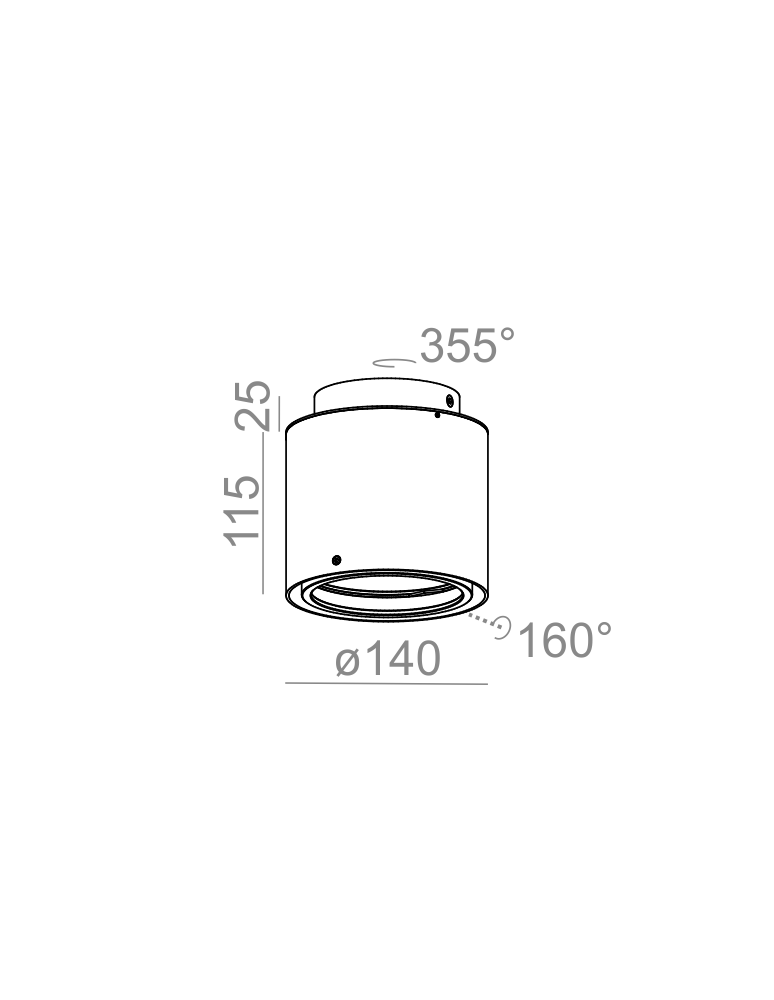 Lampy sufitowe - Aqform TUBA distance 111x1 natynkowa 45603-0000-T8-PH - product kolory-swiatla.pl 2