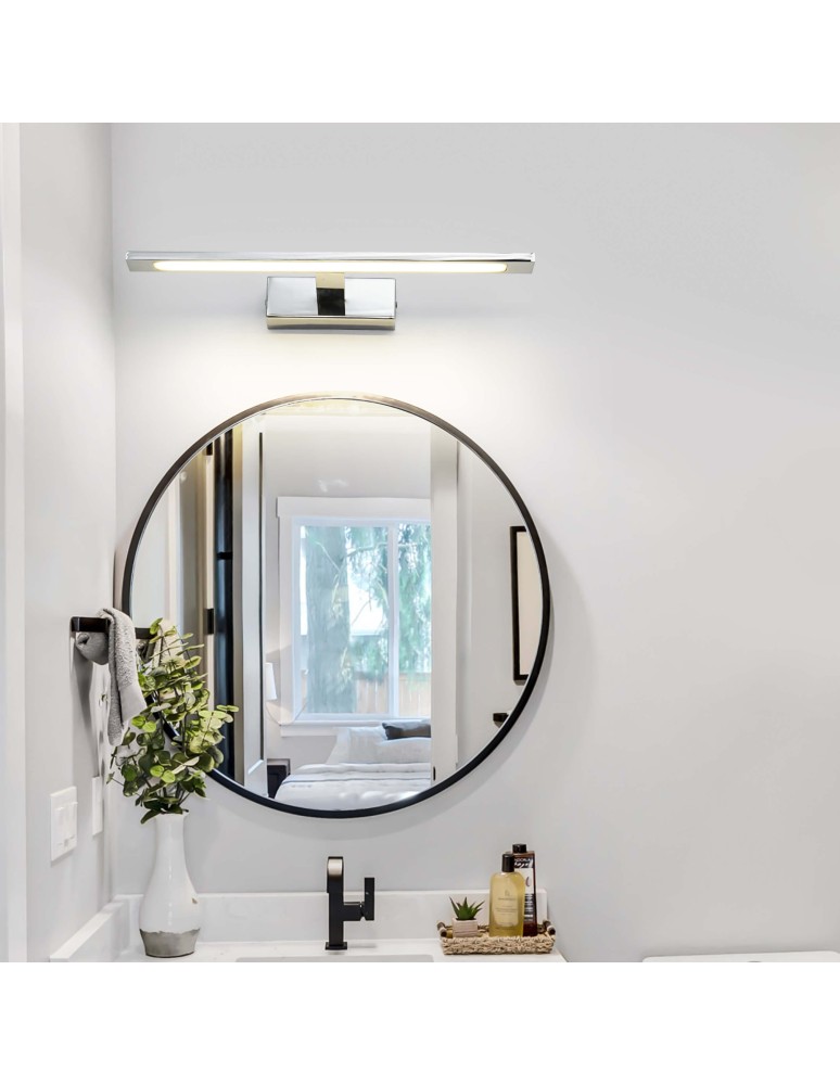 Light Prestige Isla kinkiet chrom sredni IP44 CCT (zmienna barwa 3000/4000/6500K) LED chrom GS-LWB-12W CH CCT
