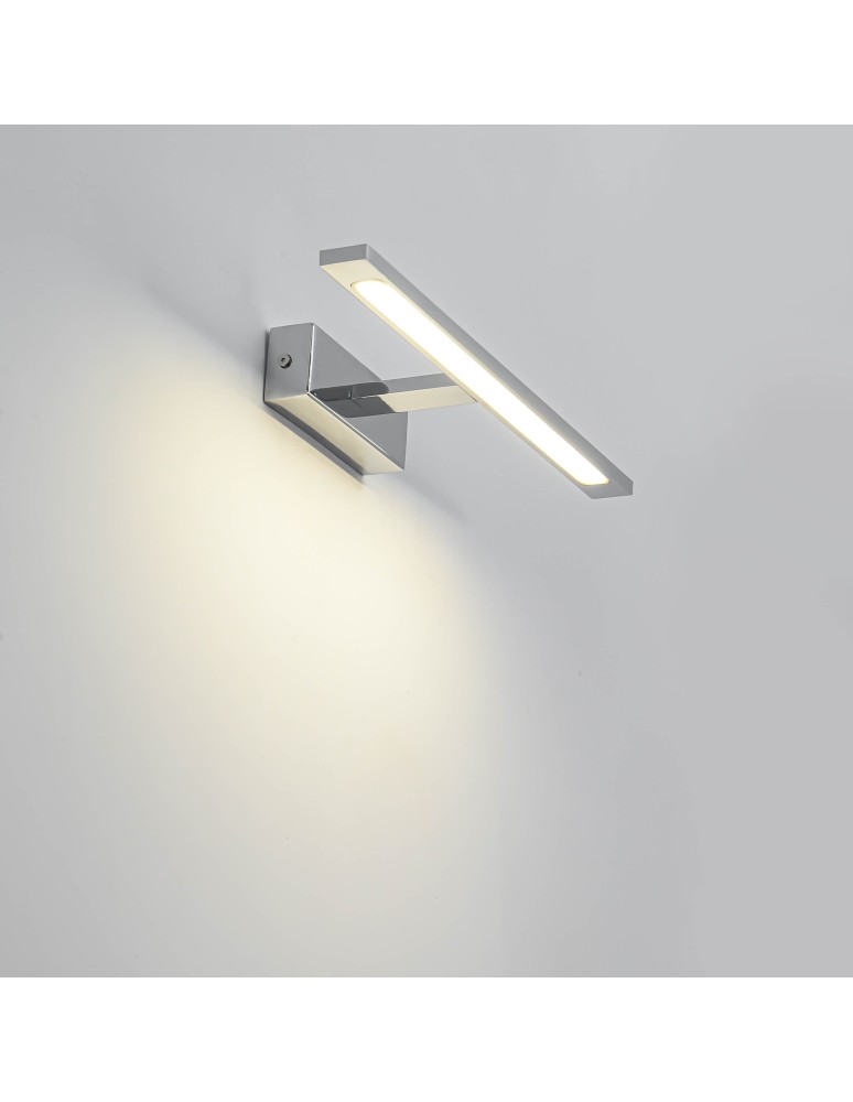 Light Prestige Isla kinkiet chrom sredni IP44 CCT (zmienna barwa 3000/4000/6500K) LED chrom GS-LWB-12W CH CCT