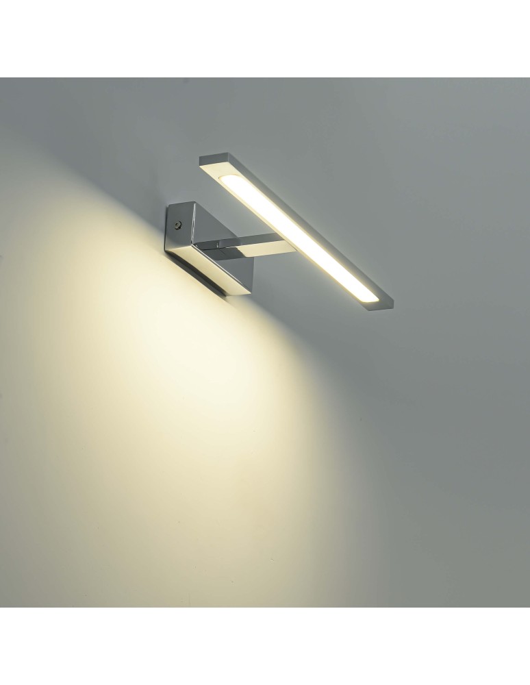 Light Prestige Isla kinkiet chrom sredni IP44 CCT (zmienna barwa 3000/4000/6500K) LED chrom GS-LWB-12W CH CCT