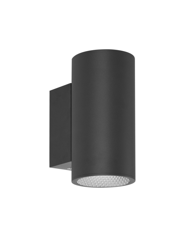 Italux Lenta 4K Zewnętrzna Ścienna Czarny piaskowany IP54 2xLED 20W 4000K OWL-2805-2-4K